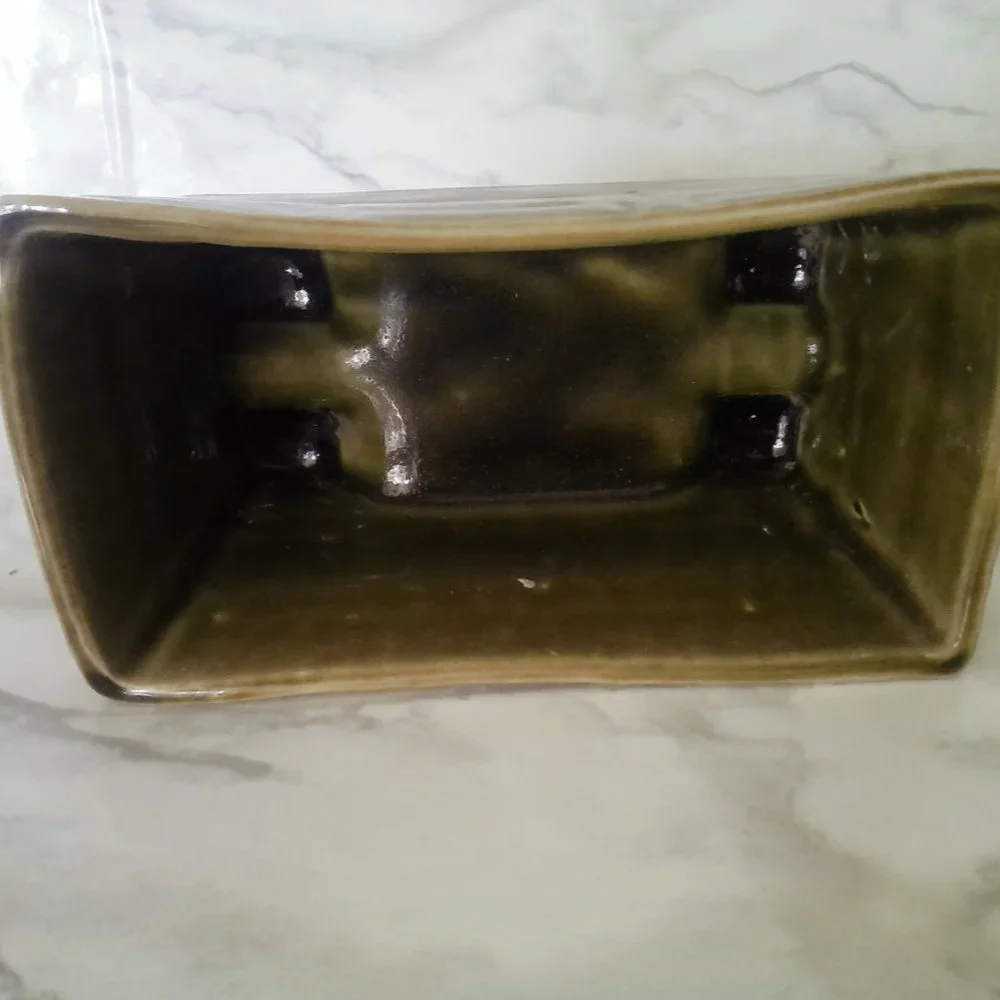 CERAMIC GREEN GLAZED PLANTER - Picture 4 of 6